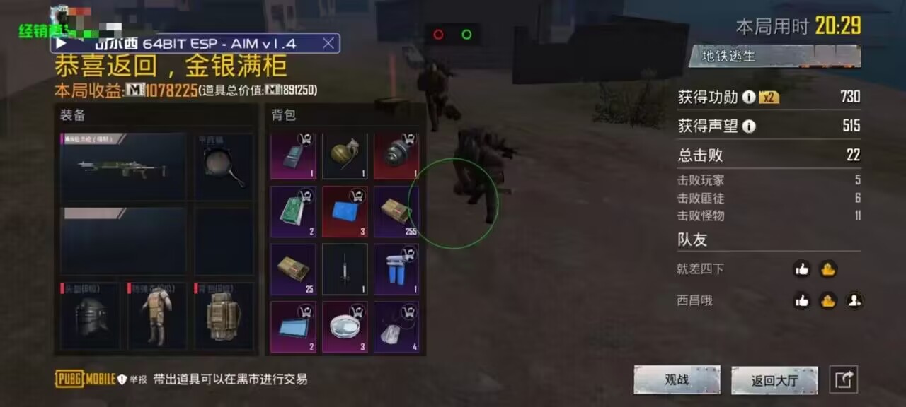 和平精英辅助【雪花直装V6.0】透视自瞄 人物加速 车辆加速 显示名字